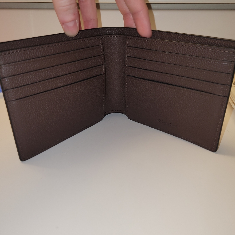 Men's Brown Coach Wallet - Picture 2 of 4